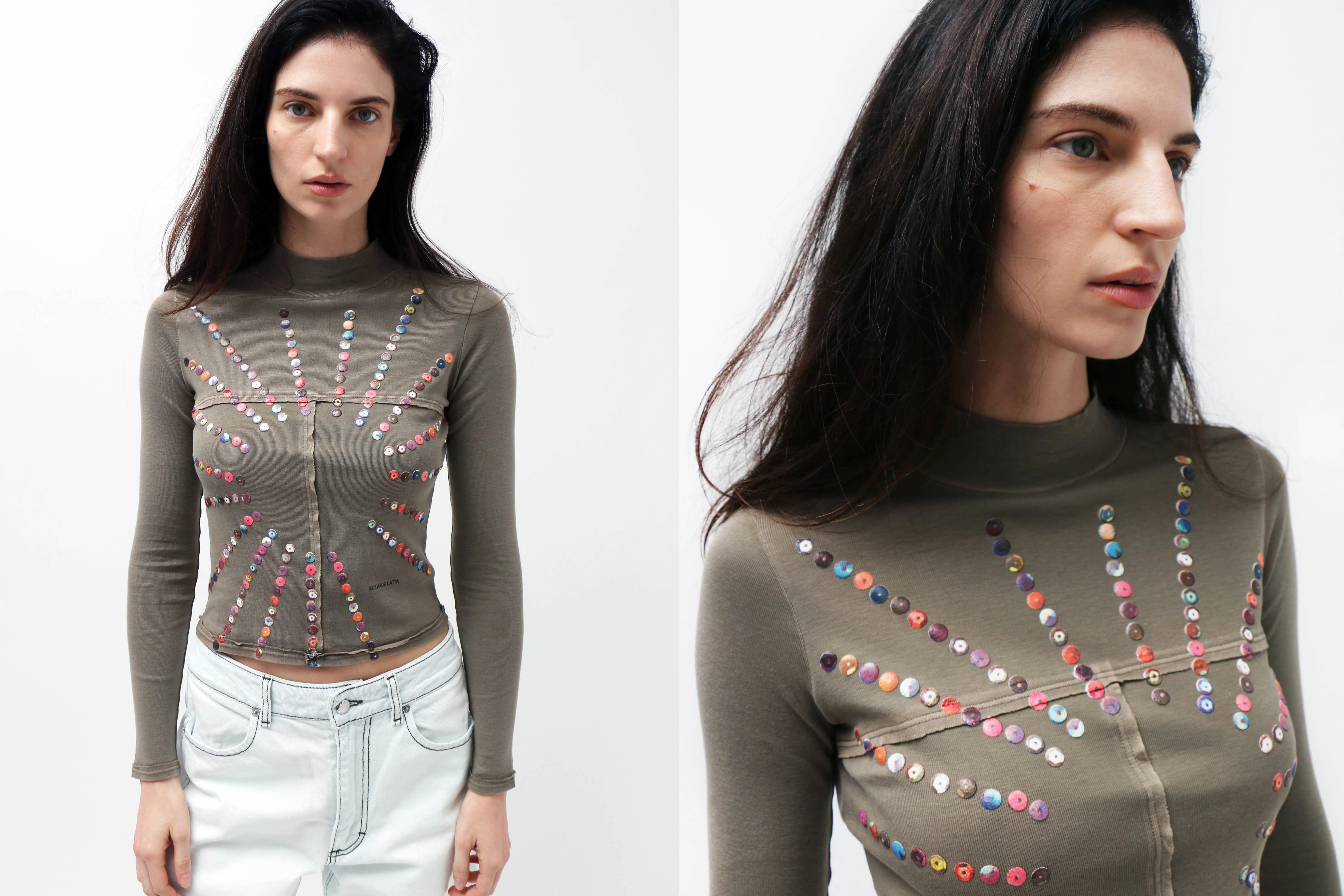 Bling Lapped Baby Turtleneck