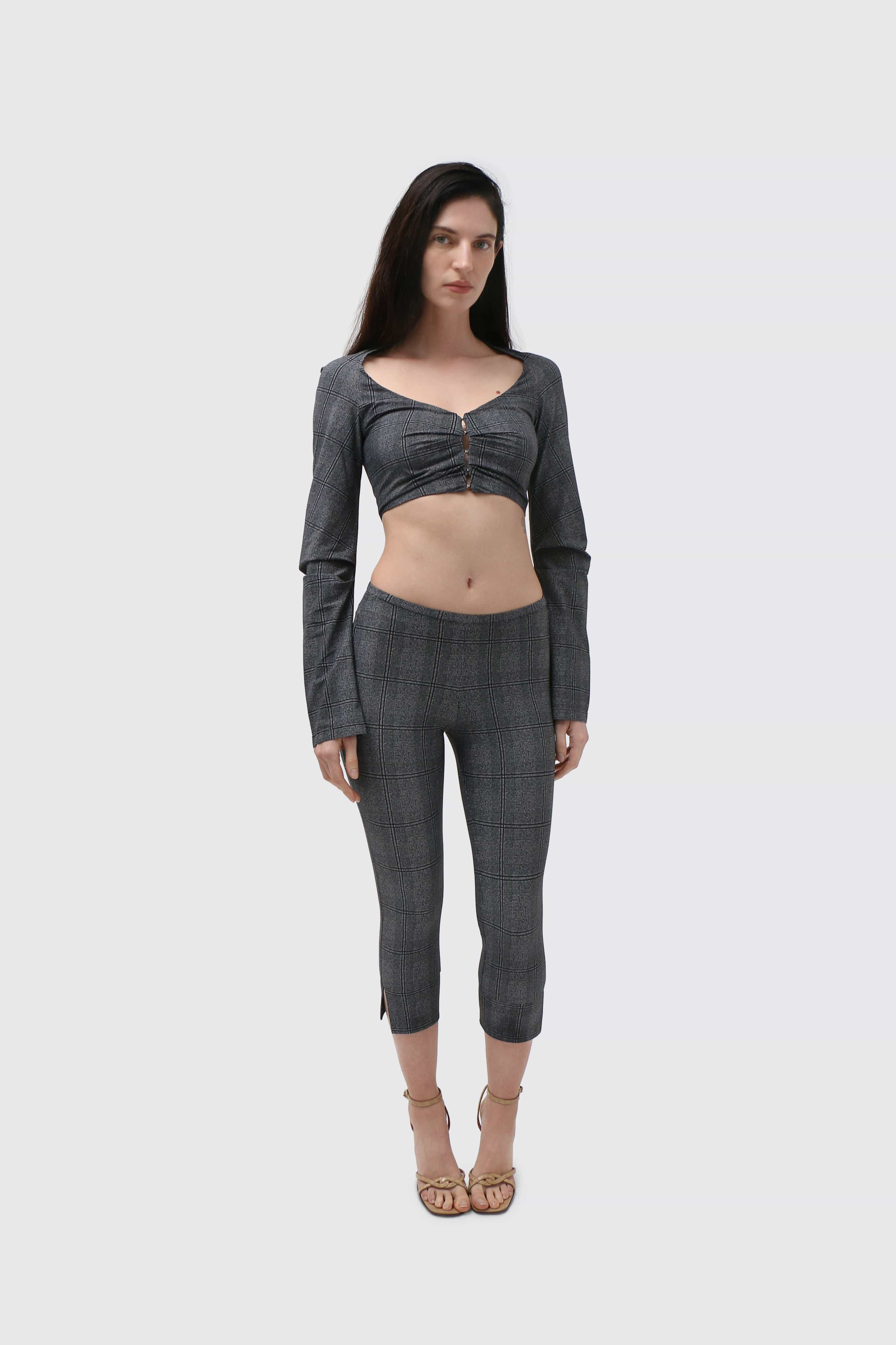 Glen Check Capri Pants 2
