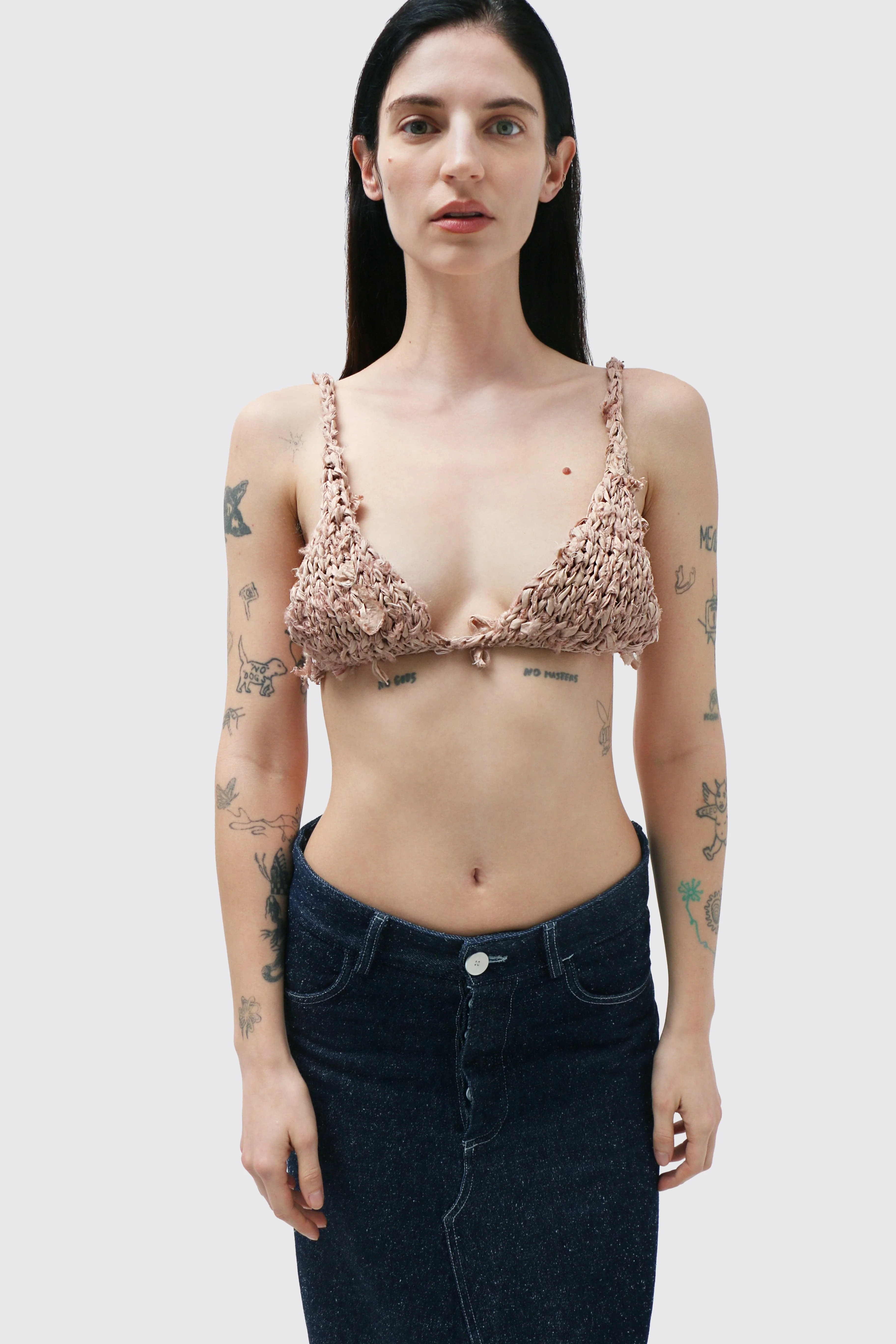 Beige Silk Bralette 2